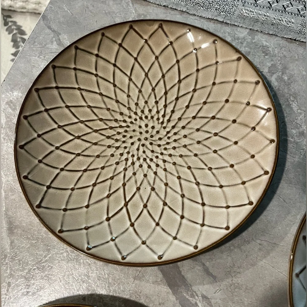 Pier 1 Imports Stoneware Plate Set(4)